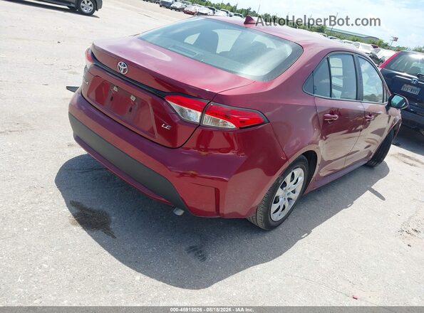5YFEPMAE7NP324045 2022 TOYOTA COROLLA Бордовый Задняя правая четверть