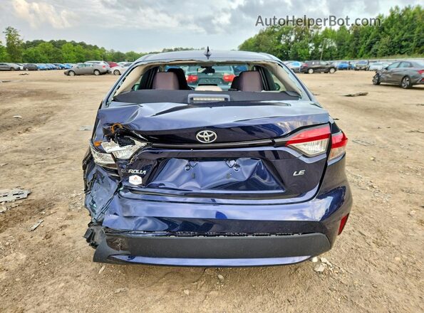 5YFEPMAE7NP371446 2022 TOYOTA COROLLA Blue უკანა ხედი