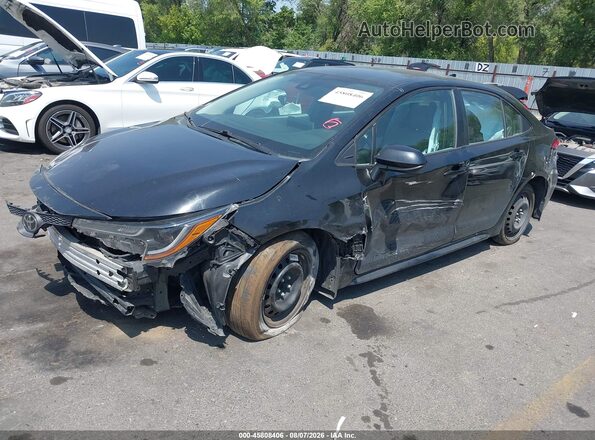 5YFEPMAE8MP195800 2021 TOYOTA COROLLA Black წინა მარცხენა ხედი სამი მეოთხედიდან