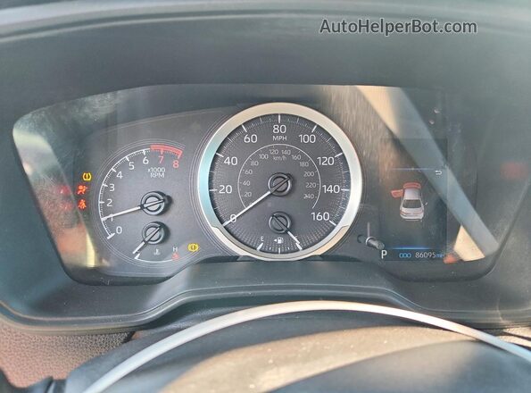 5YFEPMAE8MP224504 2021 TOYOTA COROLLA White ხელსაწყოთა პანელის ხედი