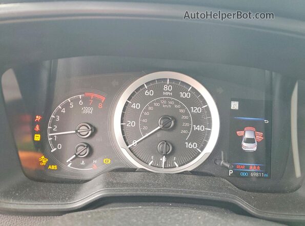 5YFEPMAE8NP295946 2022 TOYOTA COROLLA Blue Սարքավորումների վահանակի տեսք