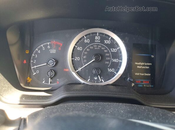 5YFEPMAE8NP296935 2022 TOYOTA COROLLA Синий Вид щитка приборов