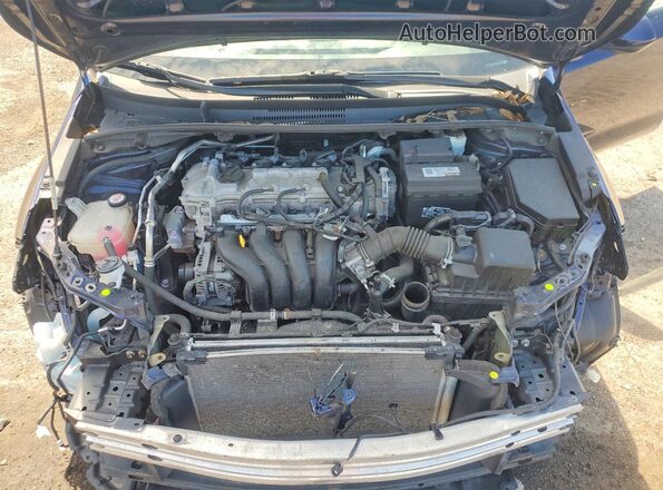 5YFEPMAE8NP296935 2022 TOYOTA COROLLA Синий Вид задней части салона