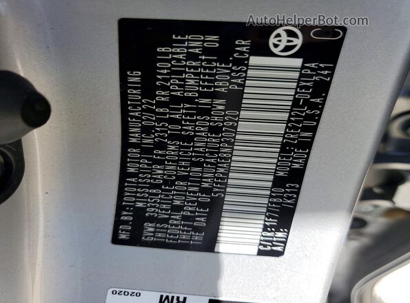 5YFEPMAE8NP307920 2022 TOYOTA COROLLA Silver 