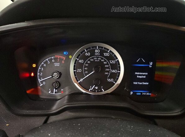 5YFEPMAE8NP340559 2022 TOYOTA COROLLA Белый Вид щитка приборов