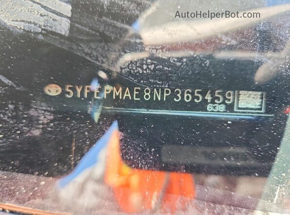 5YFEPMAE8NP365459 2022 TOYOTA COROLLA Blue ძრავის განყოფილების ხედი