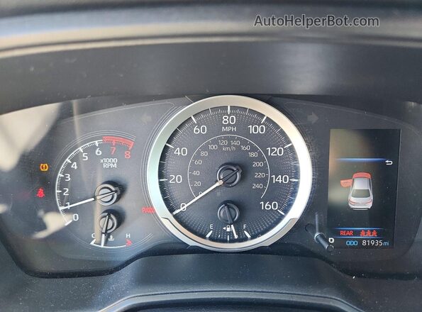 5YFEPMAE9MP182067 2021 TOYOTA COROLLA White Vista del cuadro de instrumentos