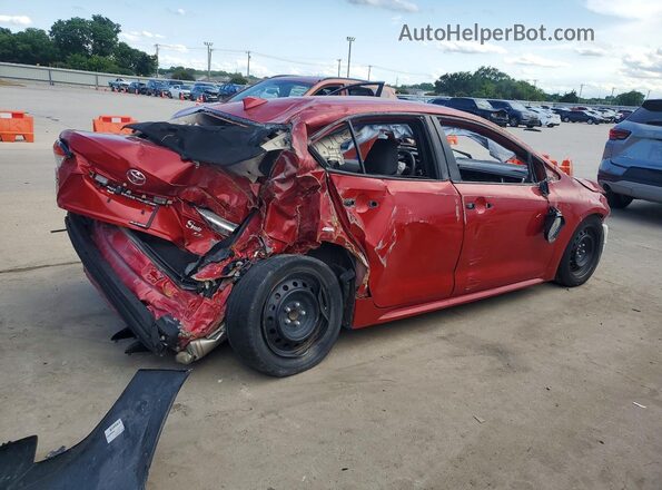 5YFEPMAE9MP186846 2021 TOYOTA COROLLA Red Tył prawy