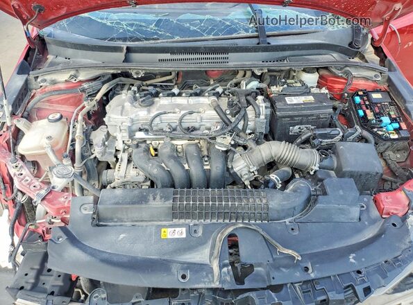 5YFEPMAE9MP186846 2021 TOYOTA COROLLA Red Widok wnętrza z tyłu