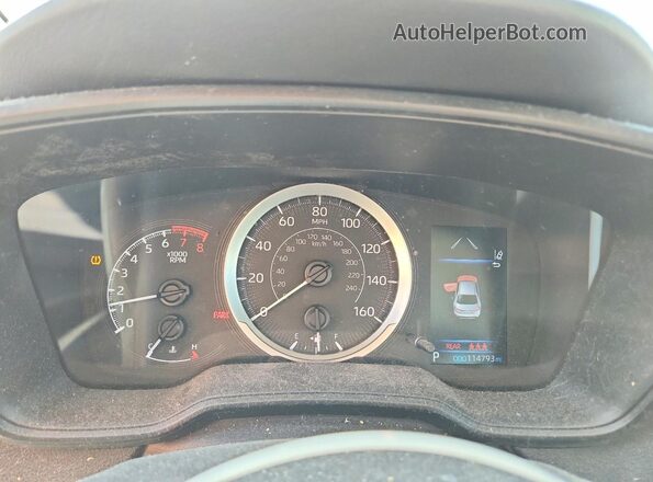 5YFEPMAE9MP187687 2021 TOYOTA COROLLA Silver Սարքավորումների վահանակի տեսք