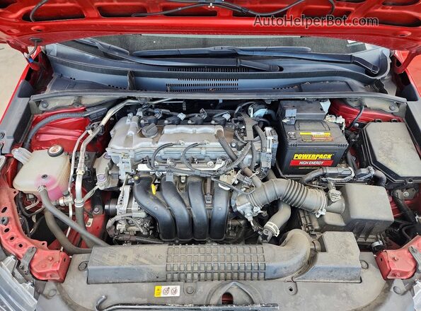 5YFEPMAE9MP209655 2021 TOYOTA COROLLA Red Սալոնի հետևի տեսք