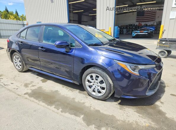 5YFEPMAE9MP227024 2021 TOYOTA COROLLA Синий Передняя правая четверть