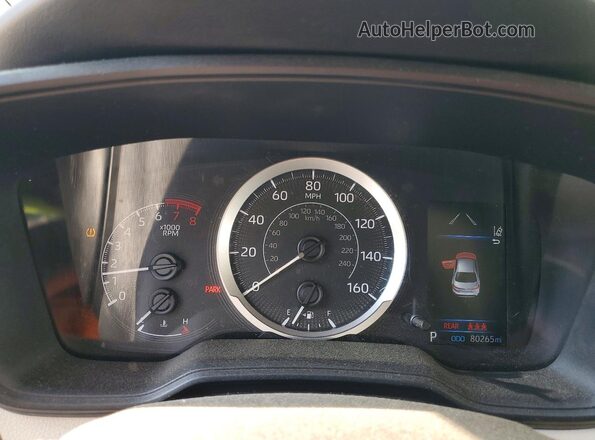 5YFEPMAE9MP231851 2021 TOYOTA COROLLA White Instrument cluster view