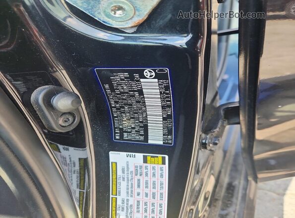 5YFEPMAE9NP271574 2022 TOYOTA COROLLA Black Vista de la etiqueta del VIN