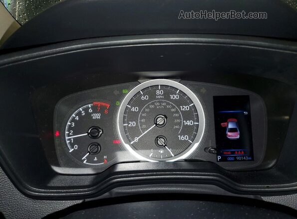 5YFEPMAE9NP288584 2022 TOYOTA COROLLA Blue ხელსაწყოთა პანელის ხედი