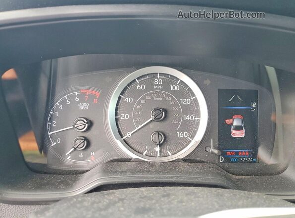 5YFEPMAE9NP296801 2022 TOYOTA COROLLA Blue Vista del cuadro de instrumentos