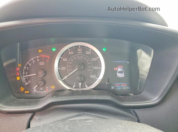 5YFEPMAE9NP329604 2022 TOYOTA COROLLA Белый Вид щитка приборов