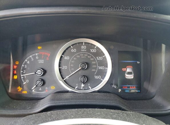 5YFEPMAE9NP344460 2022 TOYOTA COROLLA Blue ხელსაწყოთა პანელის ხედი