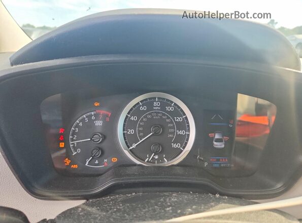 5YFEPMAEXMP161776 2021 TOYOTA COROLLA Blue ხელსაწყოთა პანელის ხედი