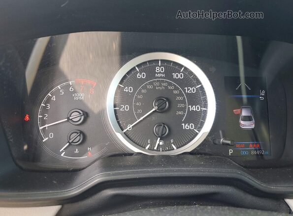 5YFEPMAEXMP195233 2021 TOYOTA COROLLA Blue Vista del cuadro de instrumentos