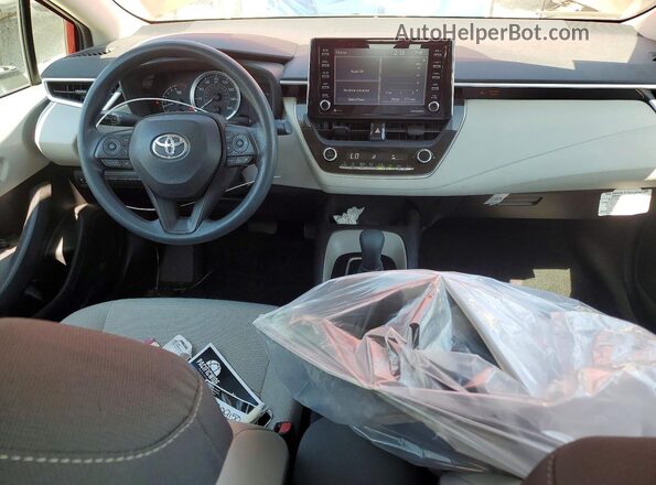 5YFEPMAEXMP262039 2021 TOYOTA COROLLA Red Вид панелі приладів