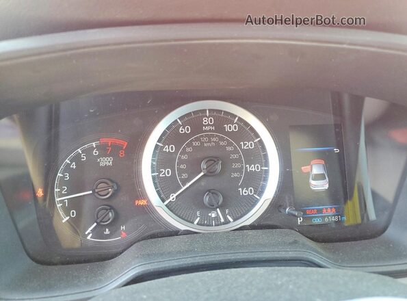 5YFEPMAEXMP262039 2021 TOYOTA COROLLA Red Вид щитка приладів