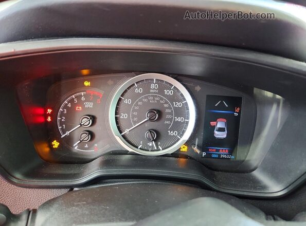 5YFEPMAEXMP262770 2021 TOYOTA COROLLA Black Widok zestawu wskaźników