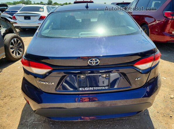 5YFEPMAEXNP300872 2022 TOYOTA COROLLA Blue Հետևի տեսք