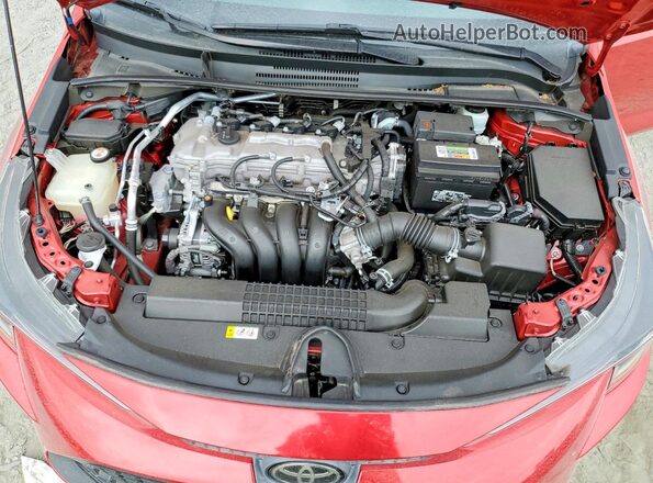 5YFEPRAE0LP034935 2020 TOYOTA COROLLA Red Widok wnętrza z tyłu