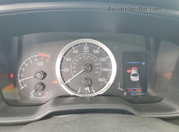 5YFEPRAE0LP036166 2020 TOYOTA COROLLA Blue ხელსაწყოთა პანელის ხედი