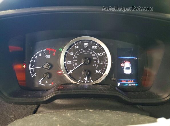 5YFEPRAE0LP063593 2020 TOYOTA COROLLA Blue ხელსაწყოთა პანელის ხედი