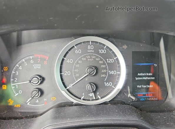 5YFEPRAE0LP076280 2020 TOYOTA COROLLA White Вид щитка приладів