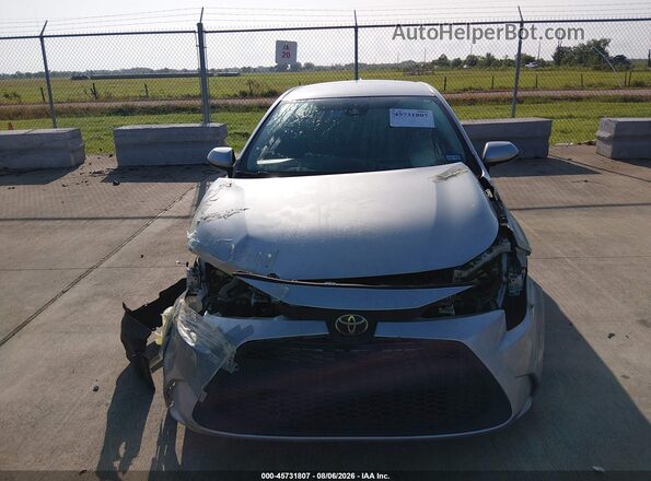 5YFEPRAE0LP095279 2020 TOYOTA COROLLA Silver Вид щитка приладів