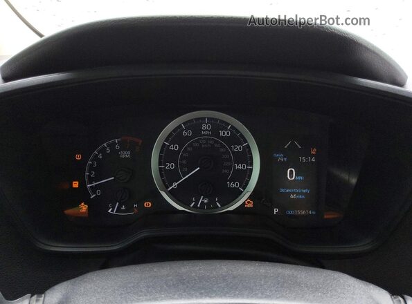 5YFEPRAE1LP098272 2020 TOYOTA COROLLA Blue Vista del cuadro de instrumentos