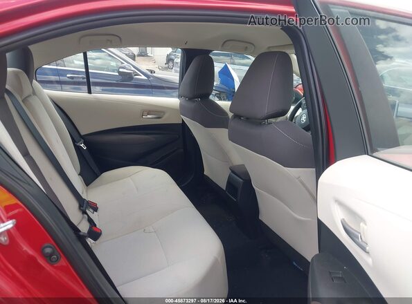 5YFEPRAE3LP087354 2020 TOYOTA COROLLA Red Vista de la etiqueta del VIN