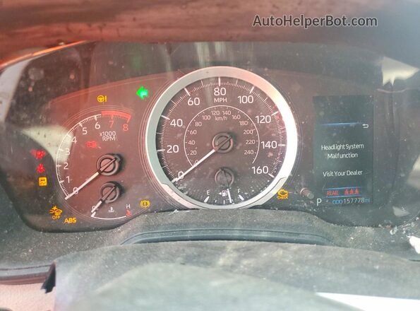 5YFEPRAE3LP090738 2020 TOYOTA COROLLA Blue Instrument cluster view