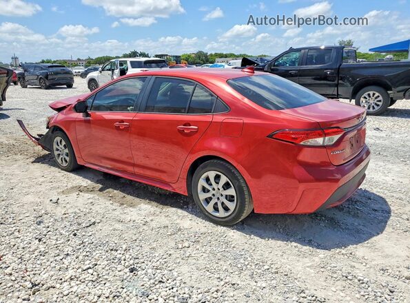 5YFEPRAE4LP017233 2020 TOYOTA COROLLA Red უკანა მარცხენა