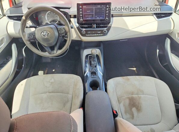 5YFEPRAE4LP065167 2020 TOYOTA COROLLA Red Vista del salpicadero