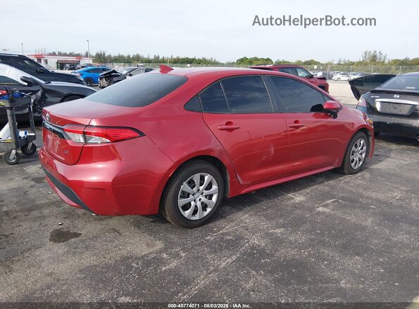 5YFEPRAE4LP102539 2020 TOYOTA COROLLA Red უკანა მარჯვენა