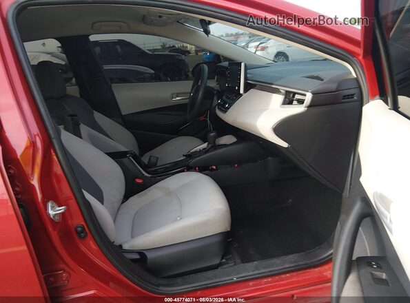 5YFEPRAE4LP102539 2020 TOYOTA COROLLA Red წინა სალონის ხედი