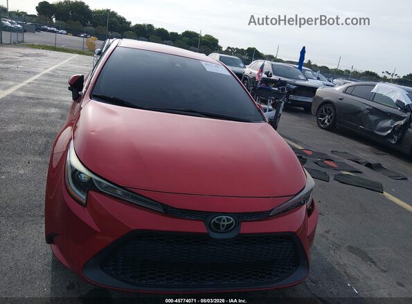 5YFEPRAE4LP102539 2020 TOYOTA COROLLA Red ხელსაწყოთა პანელის ხედი