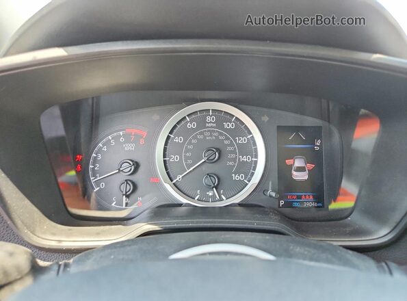 5YFEPRAE5LP056171 2020 TOYOTA COROLLA White Vista del cuadro de instrumentos