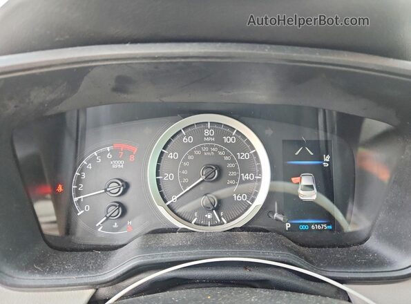 5YFEPRAE5LP061600 2020 TOYOTA COROLLA Gray Vista del cuadro de instrumentos