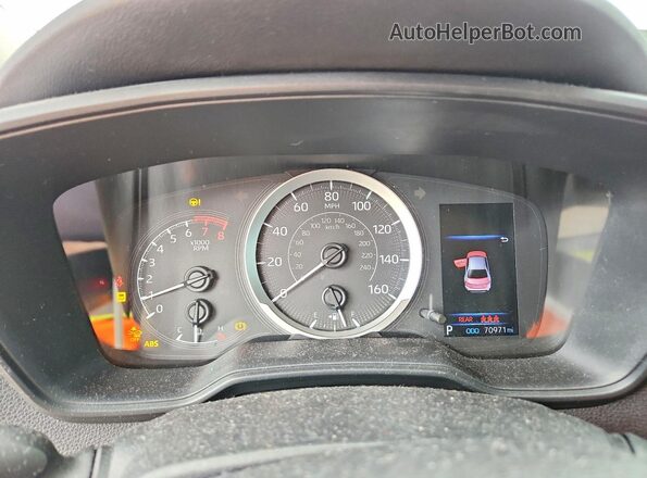 5YFEPRAE5LP111315 2020 TOYOTA COROLLA Silver Instrument cluster view