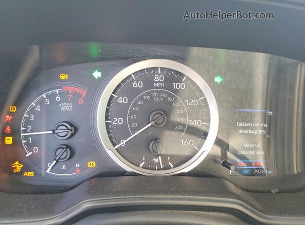 5YFEPRAE5LP140524 2020 TOYOTA COROLLA Красный Вид щитка приборов