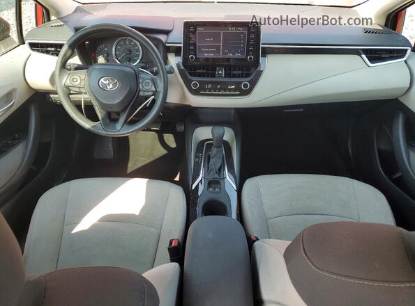 5YFEPRAE7LP057208 2020 TOYOTA COROLLA Red Vista del salpicadero