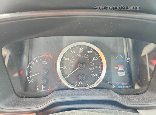 5YFEPRAE8LP100146 2020 TOYOTA COROLLA Blue Вид щитка приладів