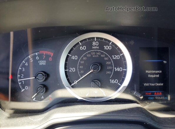 5YFEPRAE9LP033198 2020 TOYOTA COROLLA Blue Vista del cuadro de instrumentos