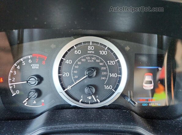 5YFEPRAE9LP066458 2020 TOYOTA COROLLA Black Սարքավորումների վահանակի տեսք