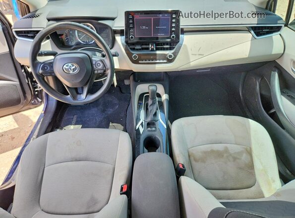 5YFEPRAE9LP067755 2020 TOYOTA COROLLA Blue Dashboard view